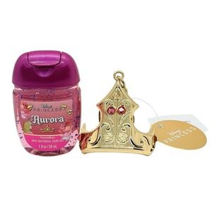 Bath & Body Works Disney Princess Aurora Tiara PocketBac Holder w/1 sanitizer